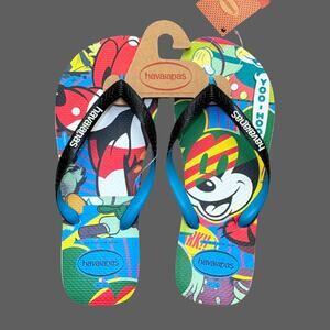 Havaianas Disney Mickey Mouse and Pluto Flip Flops Men's Size 9/10 NWT